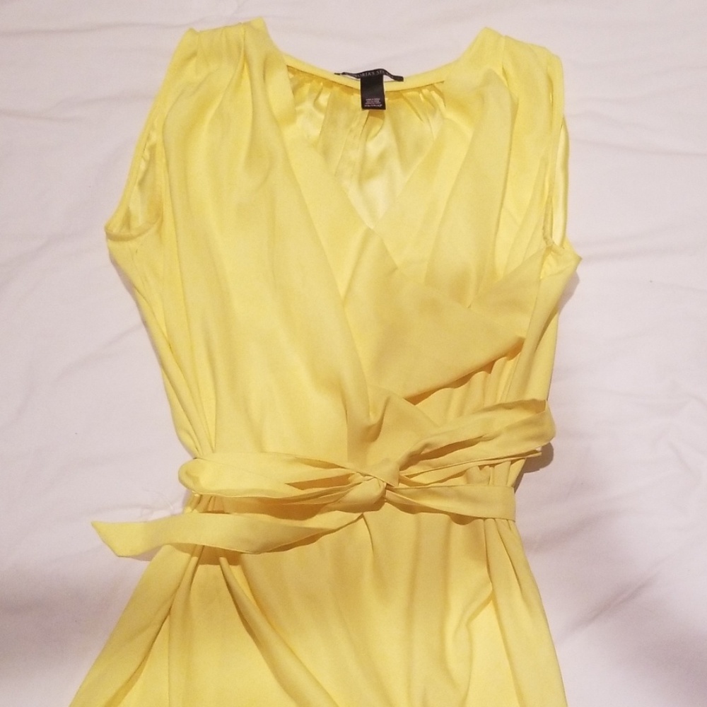 Victoria's Secret faux wrap drape front dress